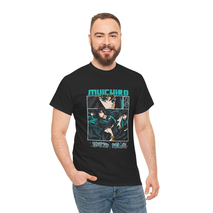 Playera Unisex de Algodón Grueso Muichiro Tokito (Demon Slayer) - Estilo Neblina