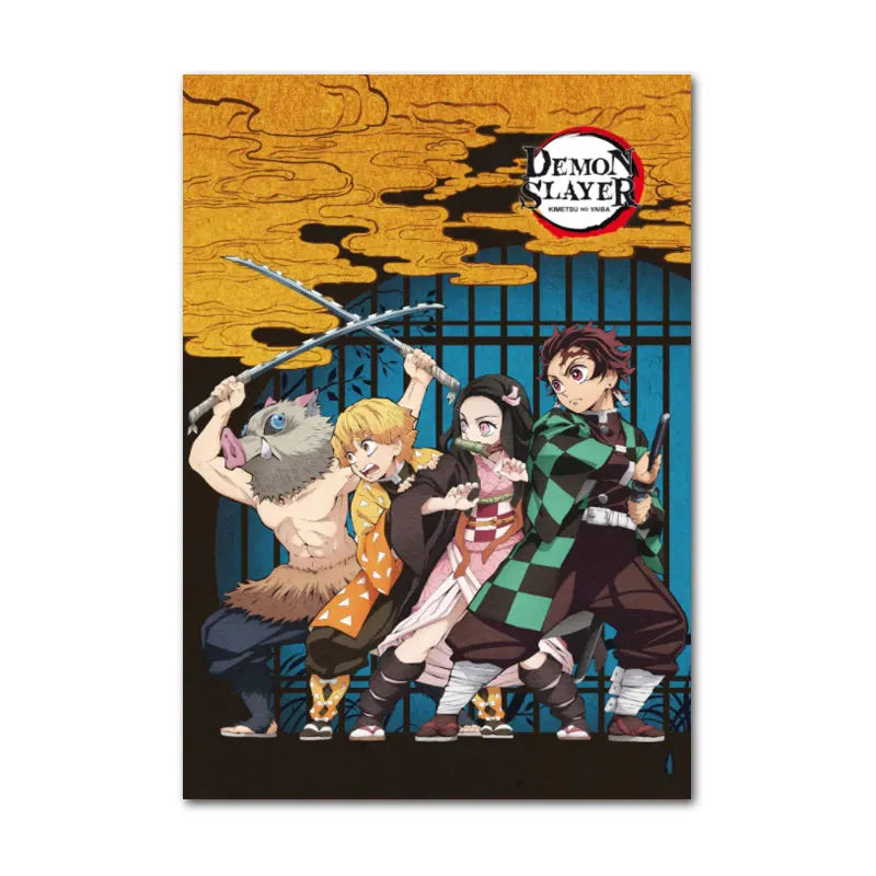 Demon Slayer: Kimetsu no Yaiba Classic Canvas Print - The Epic on Your Walls!