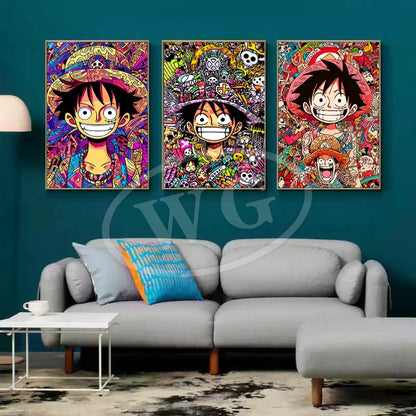 Monkey D. Luffy (ONE PIECE) HD Canvas Poster - The Captain's Spirit!