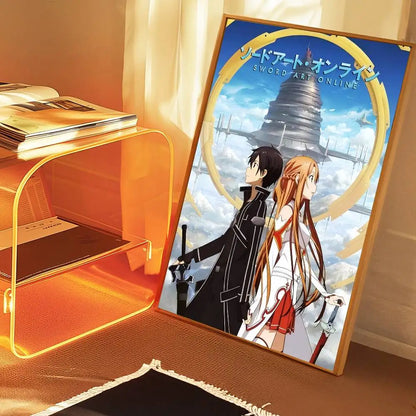 Sword Art Online (SAO) Self-Adhesive HD Poster - Decorate Your World!