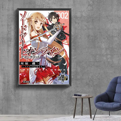 Sword Art Online (SAO) Classic Canvas Poster - Decorate Your Gamer Space!