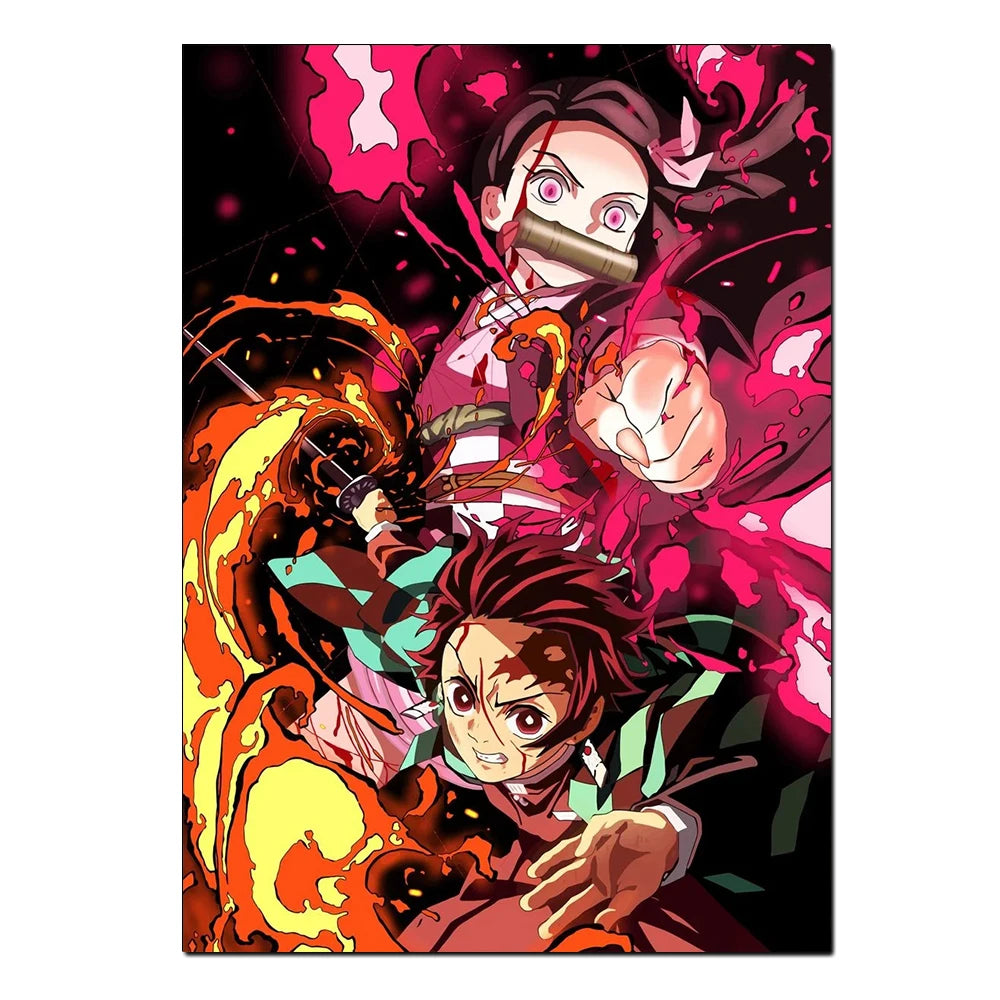 Premium Demon Slayer: Kimetsu no Yaiba Poster - Decorate Your Barracks!