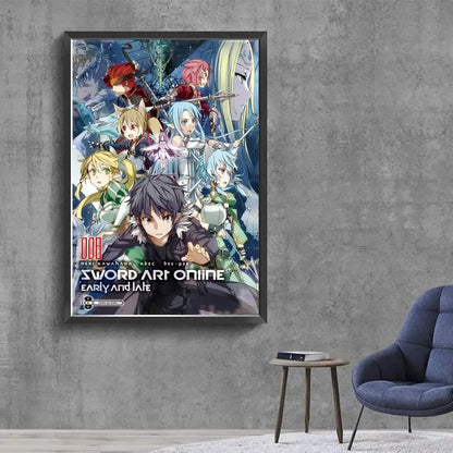 Sword Art Online (SAO) Classic Canvas Poster - Decorate Your Gamer Space!