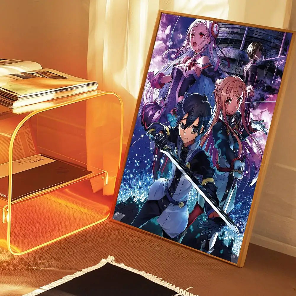 Sword Art Online (SAO) Self-Adhesive HD Poster - Decorate Your World!