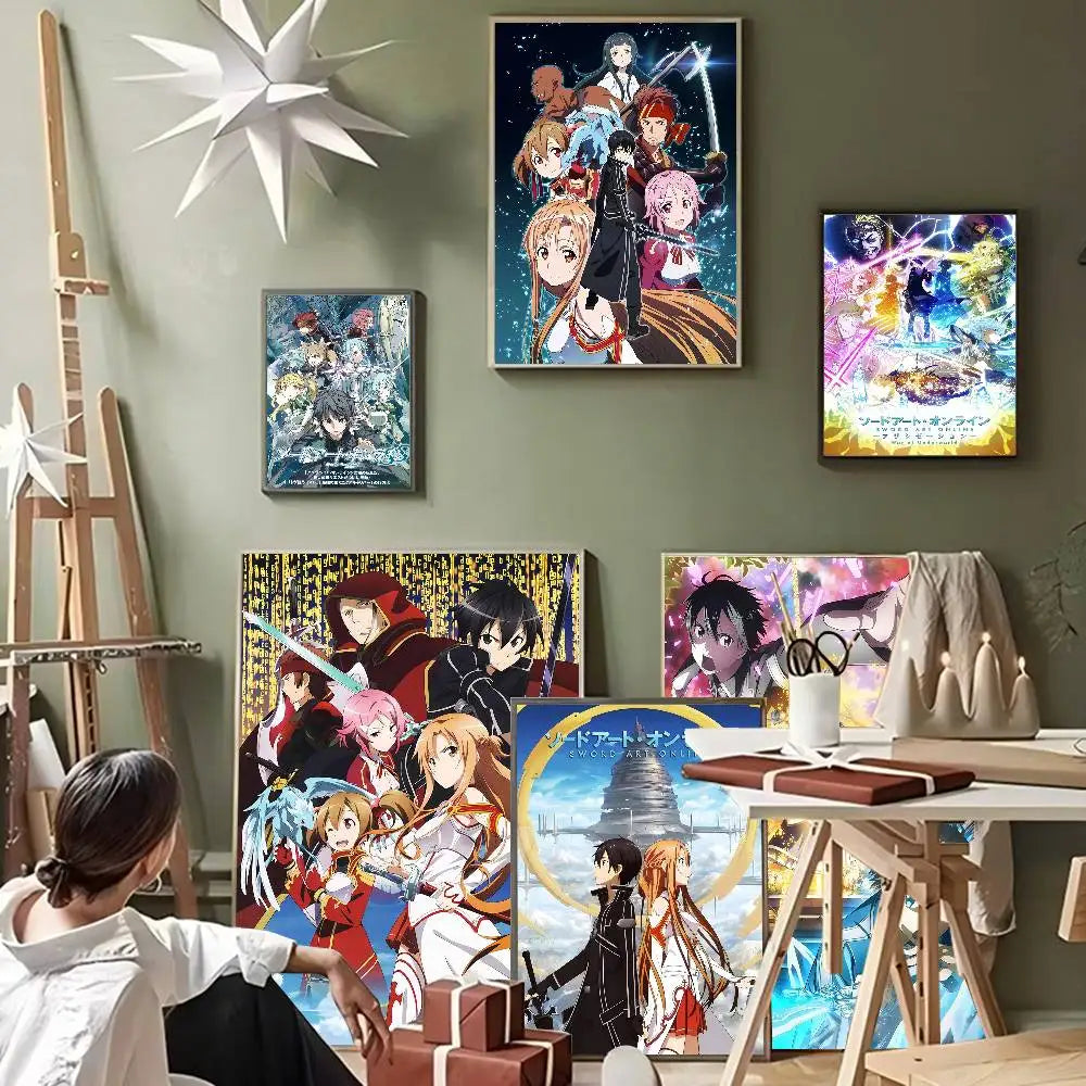 Sword Art Online (SAO) Self-Adhesive HD Poster - Decorate Your World!