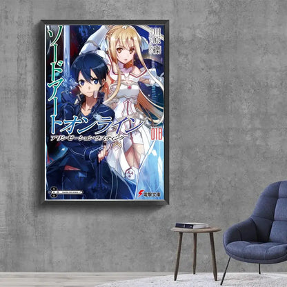 Sword Art Online (SAO) Classic Canvas Poster - Decorate Your Gamer Space!