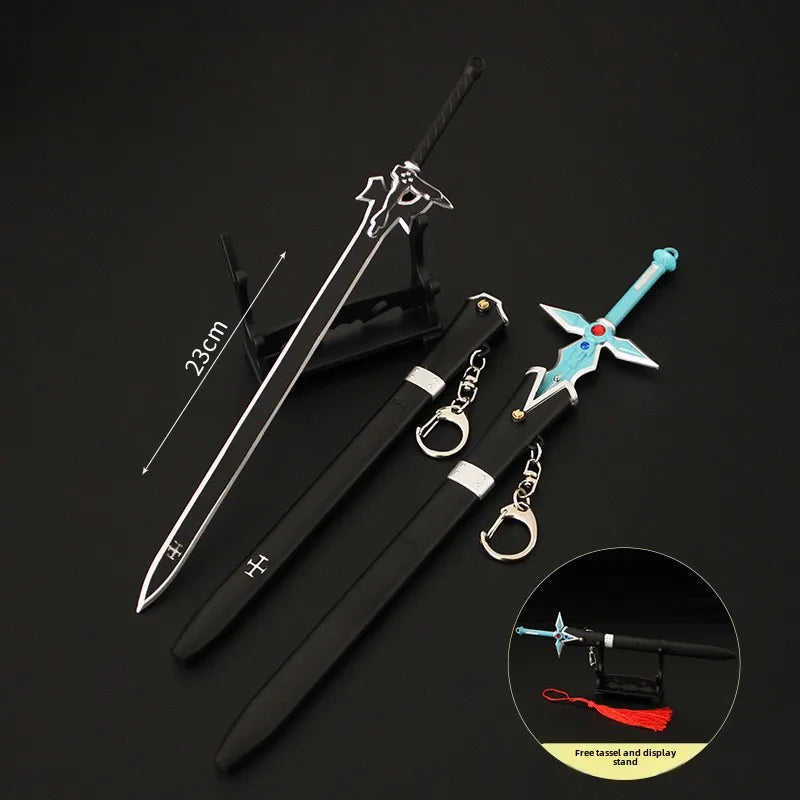 Metal Replica Figure of Kirito's Swords: Double Attack (SAO)