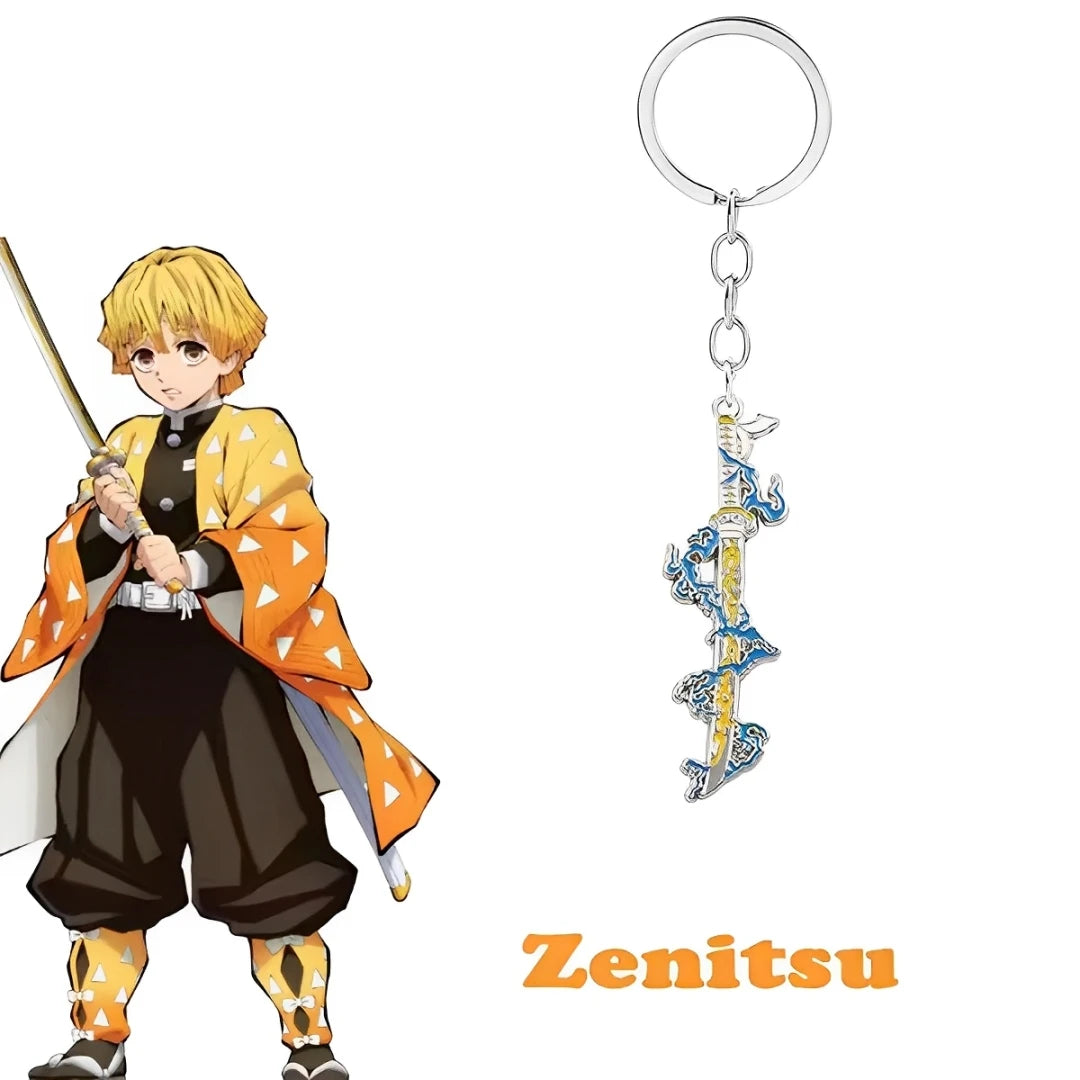Nichirin Swords Metal Keychain (Demon Slayer) - Giyuu & Shinobu