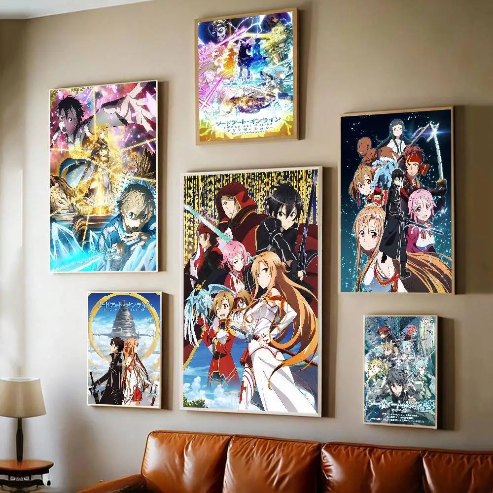 Sword Art Online (SAO) Self-Adhesive HD Poster - Decorate Your World!