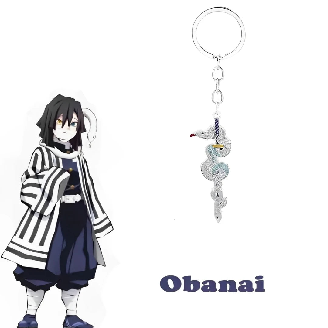 Nichirin Swords Metal Keychain (Demon Slayer) - Giyuu & Shinobu