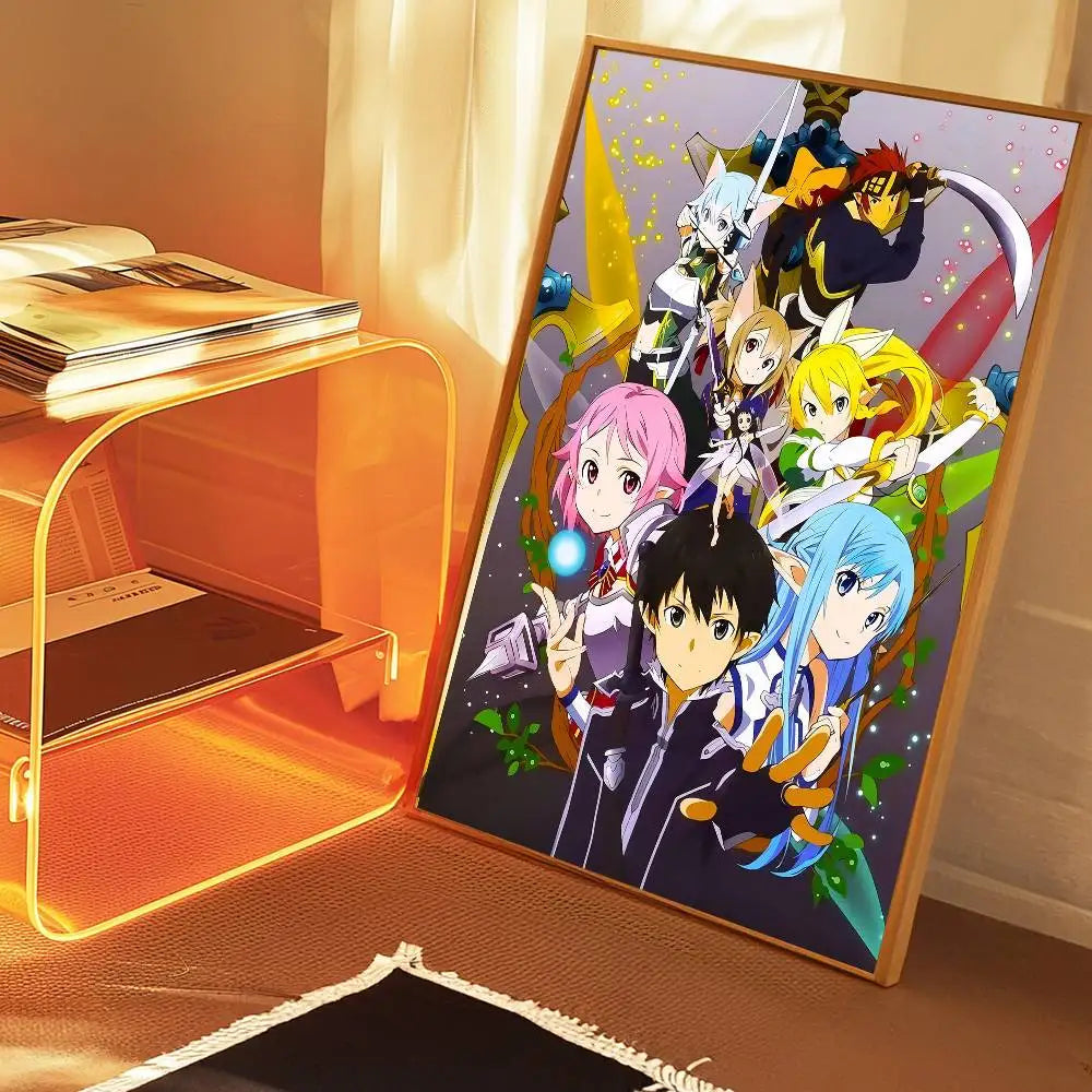 Sword Art Online (SAO) Self-Adhesive HD Poster - Decorate Your World!