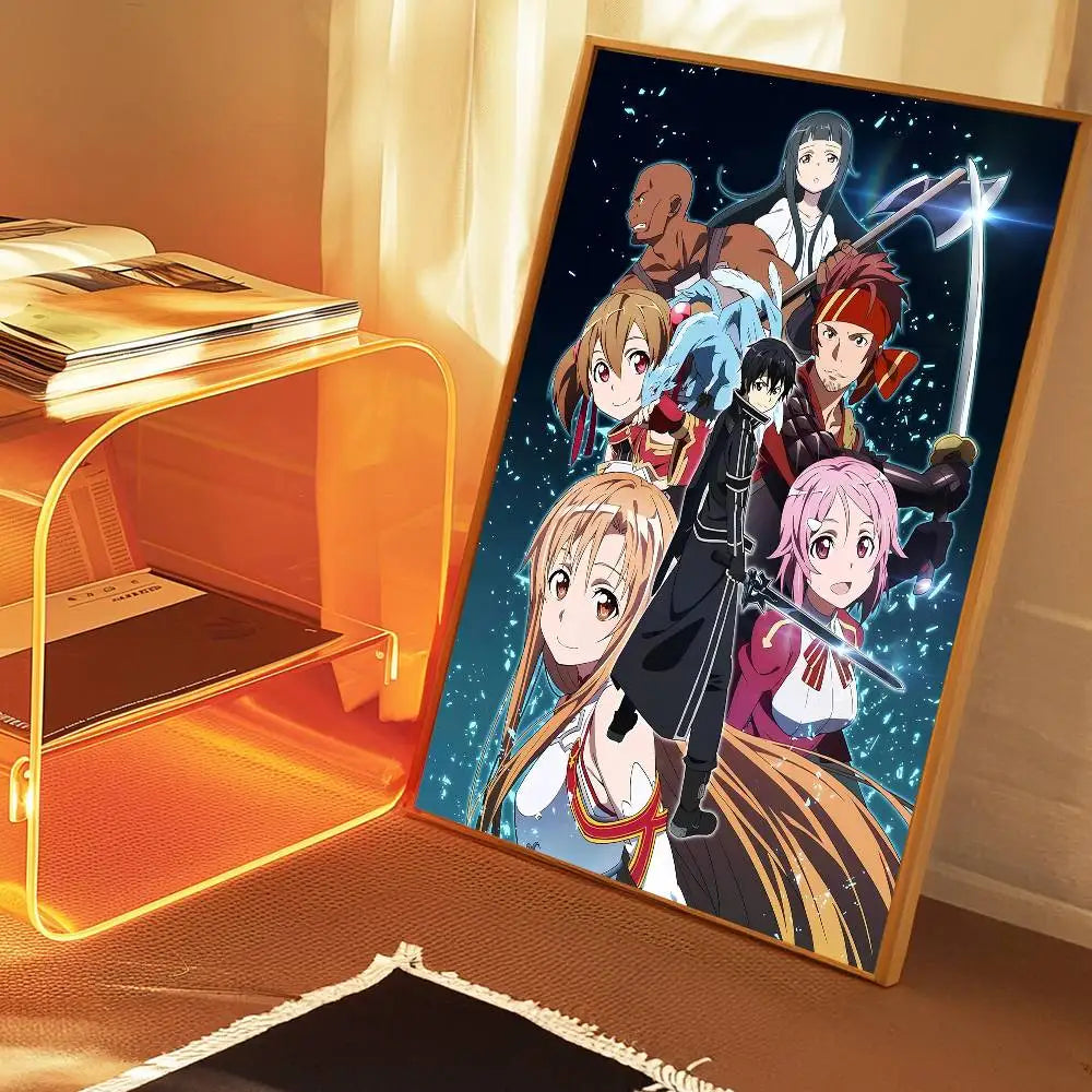 Sword Art Online (SAO) Self-Adhesive HD Poster - Decorate Your World!