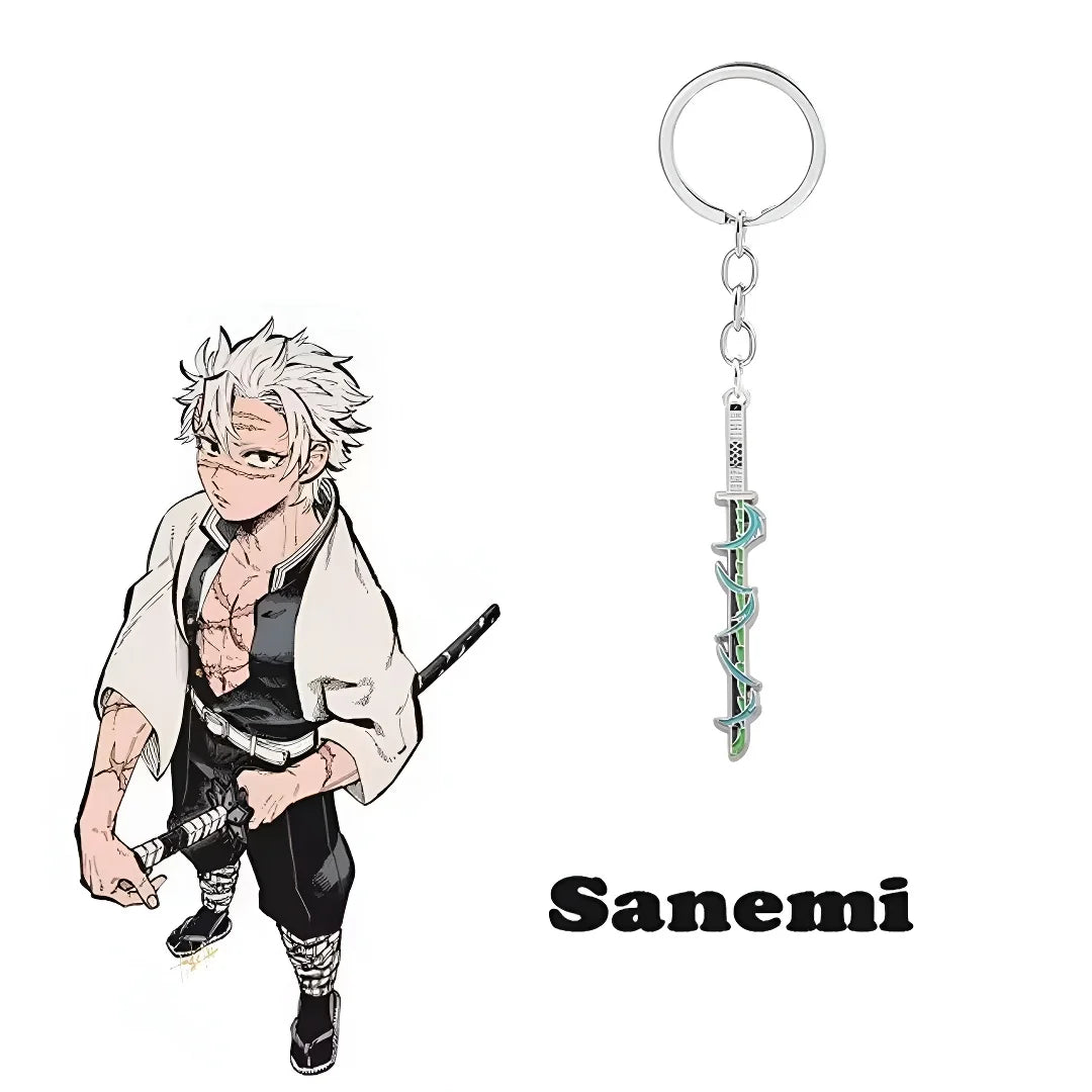 Nichirin Swords Metal Keychain (Demon Slayer) - Giyuu & Shinobu