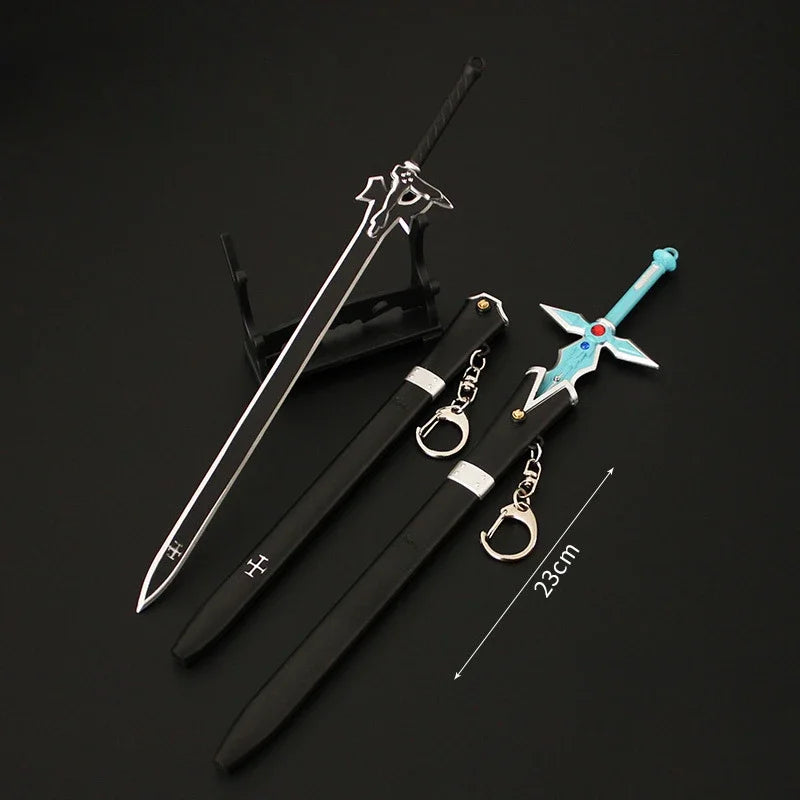 Metal Replica Figure of Kirito's Swords: Double Attack (SAO)