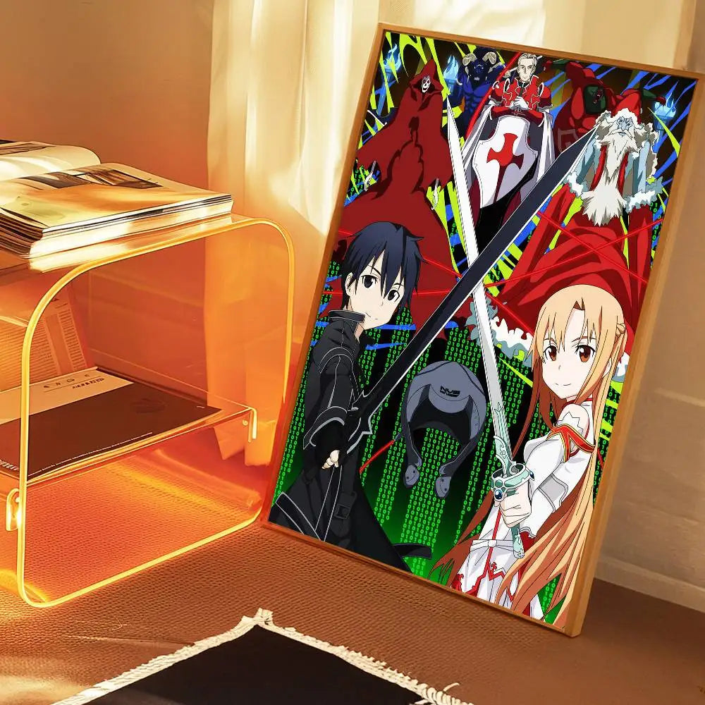Sword Art Online (SAO) Self-Adhesive HD Poster - Decorate Your World!