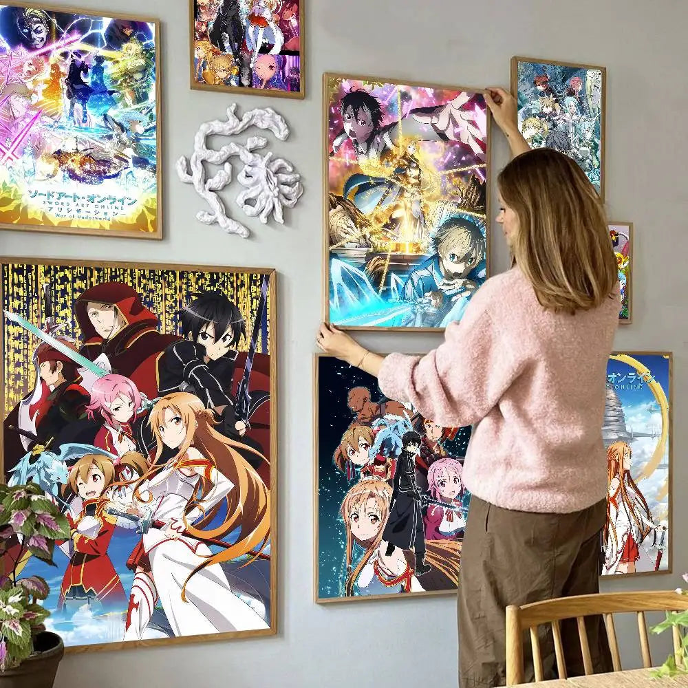 Sword Art Online (SAO) Self-Adhesive HD Poster - Decorate Your World!