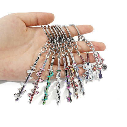 Nichirin Swords Metal Keychain (Demon Slayer) - Giyuu & Shinobu