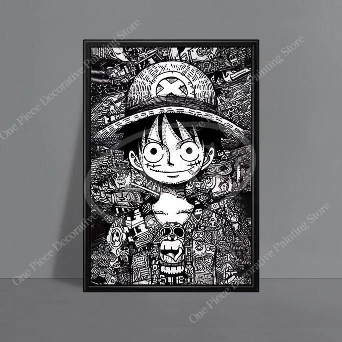 Monkey D. Luffy (ONE PIECE) HD Canvas Poster - The Captain's Spirit!