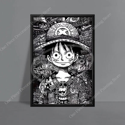 Monkey D. Luffy (ONE PIECE) HD Canvas Poster - The Captain's Spirit!