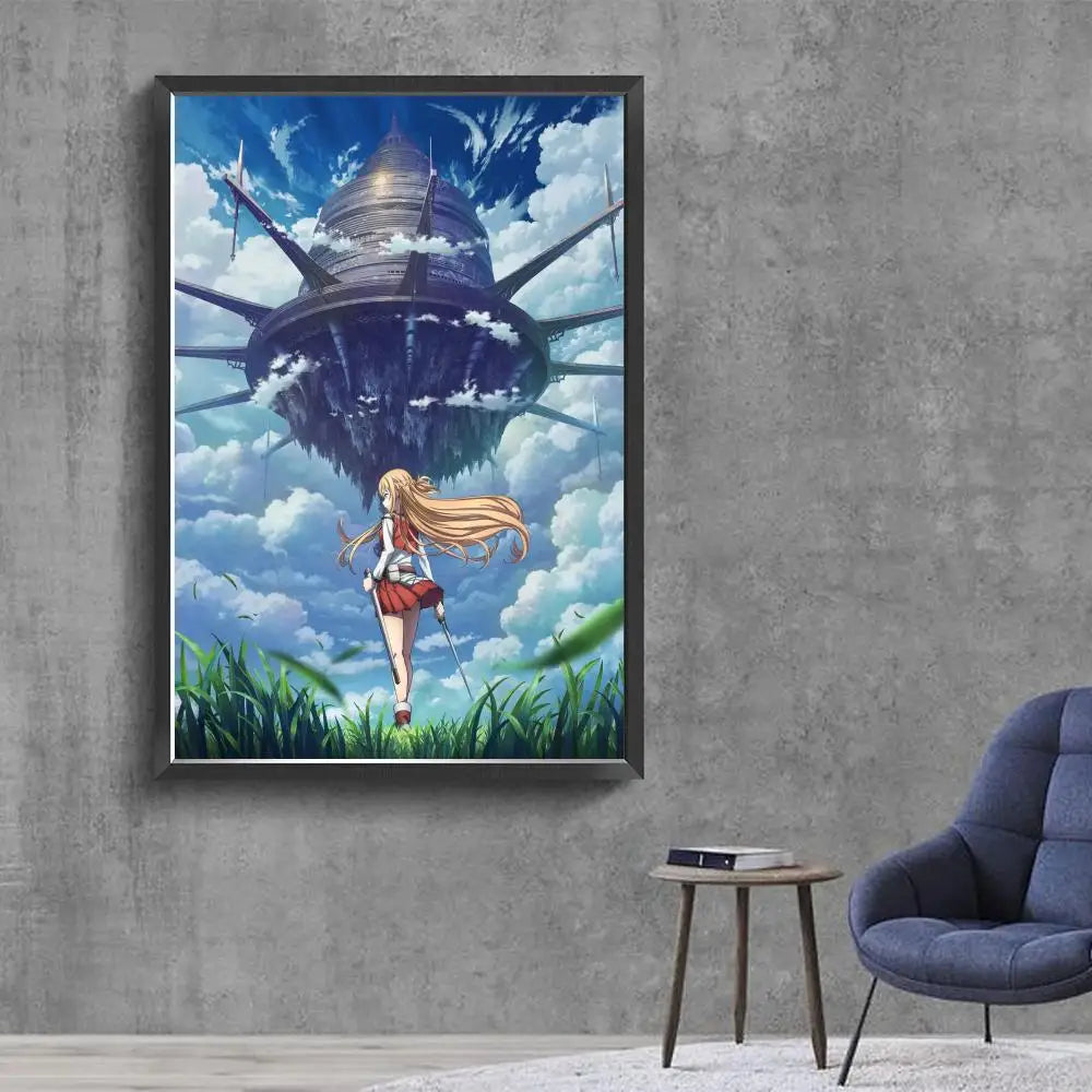 Sword Art Online (SAO) Classic Canvas Poster - Decorate Your Gamer Space!