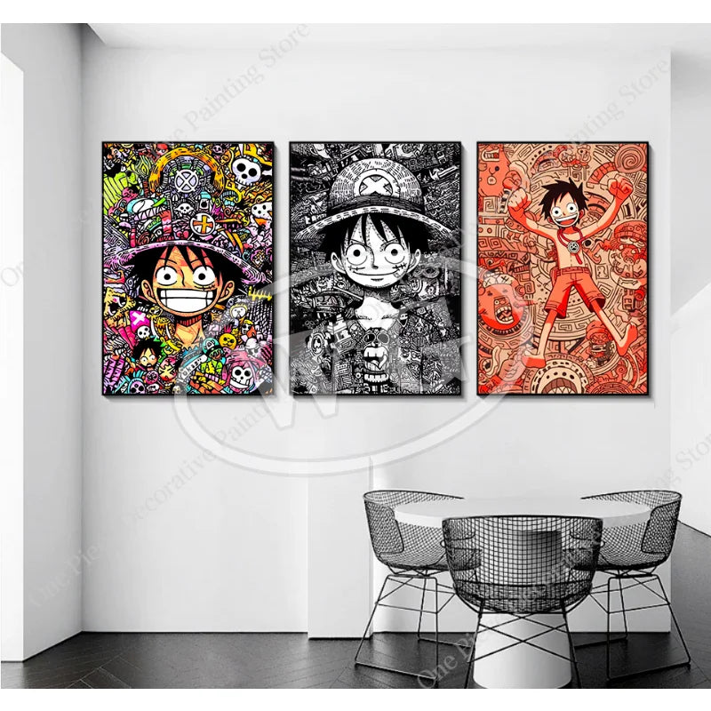 Monkey D. Luffy (ONE PIECE) HD Canvas Poster - The Captain's Spirit!