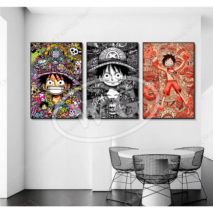 Monkey D. Luffy (ONE PIECE) HD Canvas Poster - The Captain's Spirit!