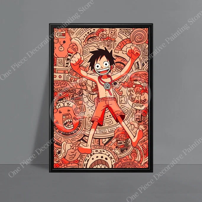 Monkey D. Luffy (ONE PIECE) HD Canvas Poster - The Captain's Spirit!