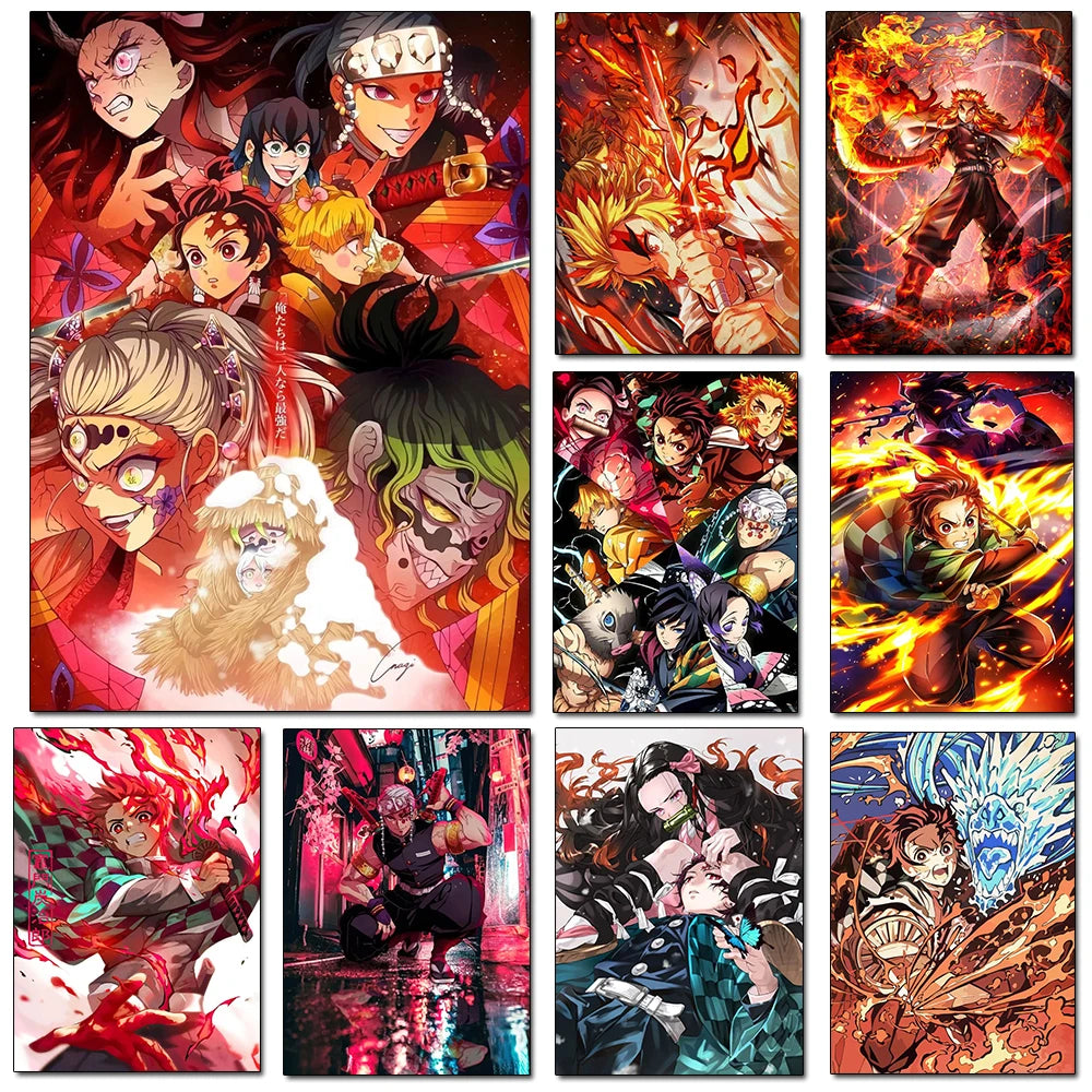 Premium Demon Slayer: Kimetsu no Yaiba Poster - Decorate Your Barracks!