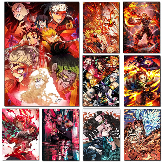 Premium Demon Slayer: Kimetsu no Yaiba Poster - Decorate Your Barracks!