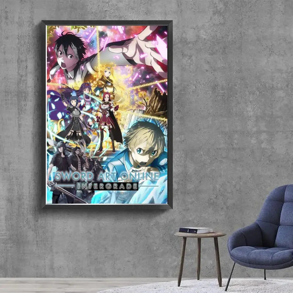 Sword Art Online (SAO) Classic Canvas Poster - Decorate Your Gamer Space!