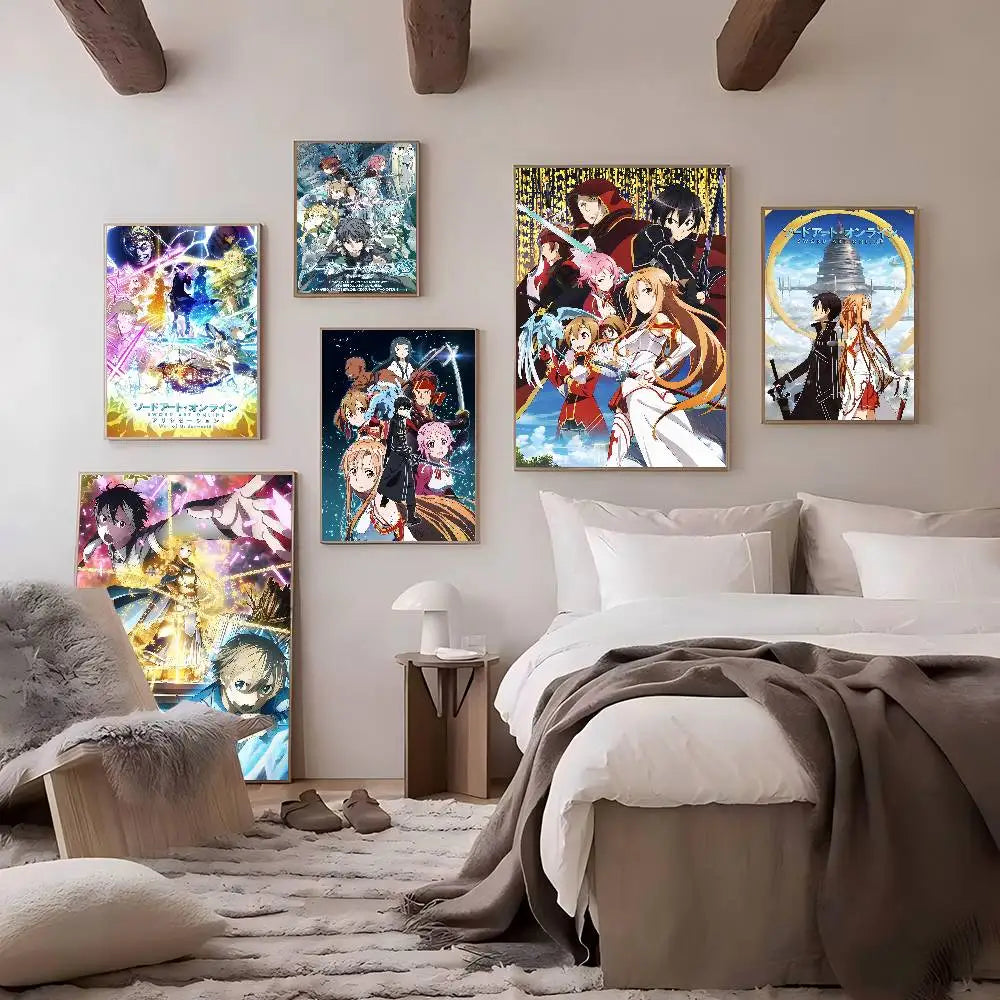 Sword Art Online (SAO) Self-Adhesive HD Poster - Decorate Your World!