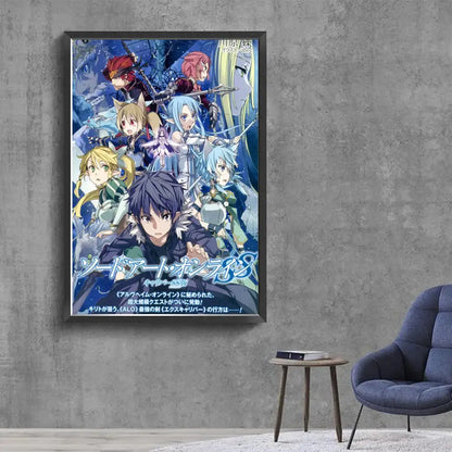 Sword Art Online (SAO) Classic Canvas Poster - Decorate Your Gamer Space!