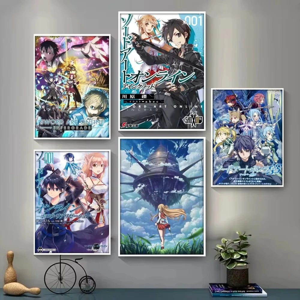Sword Art Online (SAO) Classic Canvas Poster - Decorate Your Gamer Space!