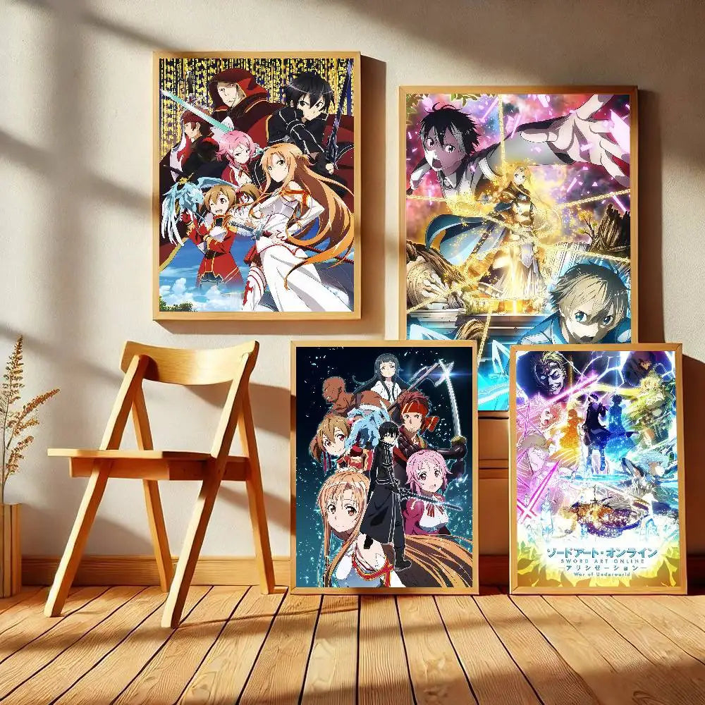 Sword Art Online (SAO) Self-Adhesive HD Poster - Decorate Your World!