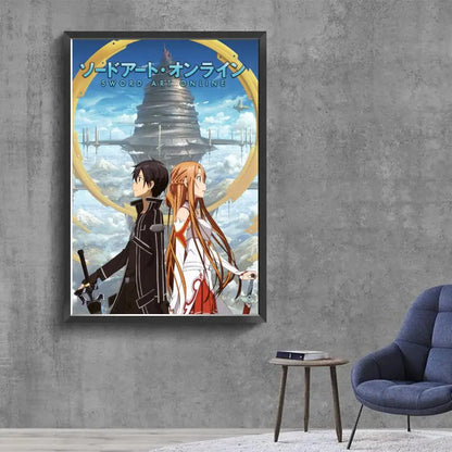 Sword Art Online (SAO) Classic Canvas Poster - Decorate Your Gamer Space!