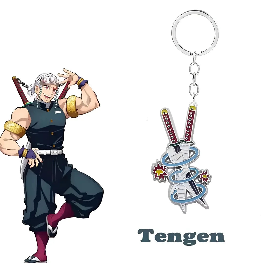 Nichirin Swords Metal Keychain (Demon Slayer) - Giyuu & Shinobu