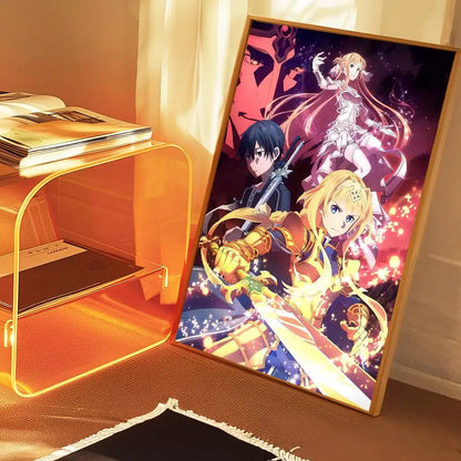 Sword Art Online (SAO) Self-Adhesive HD Poster - Decorate Your World!