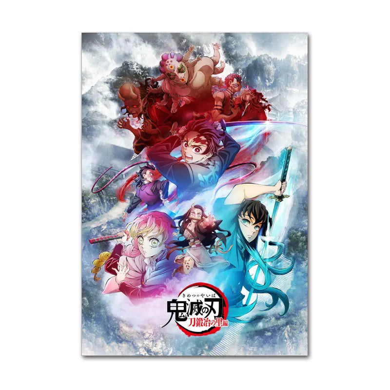 Demon Slayer: Kimetsu no Yaiba Classic Canvas Print - The Epic on Your Walls!