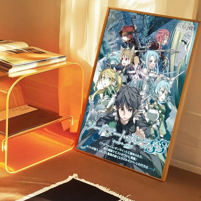 Sword Art Online (SAO) Self-Adhesive HD Poster - Decorate Your World!