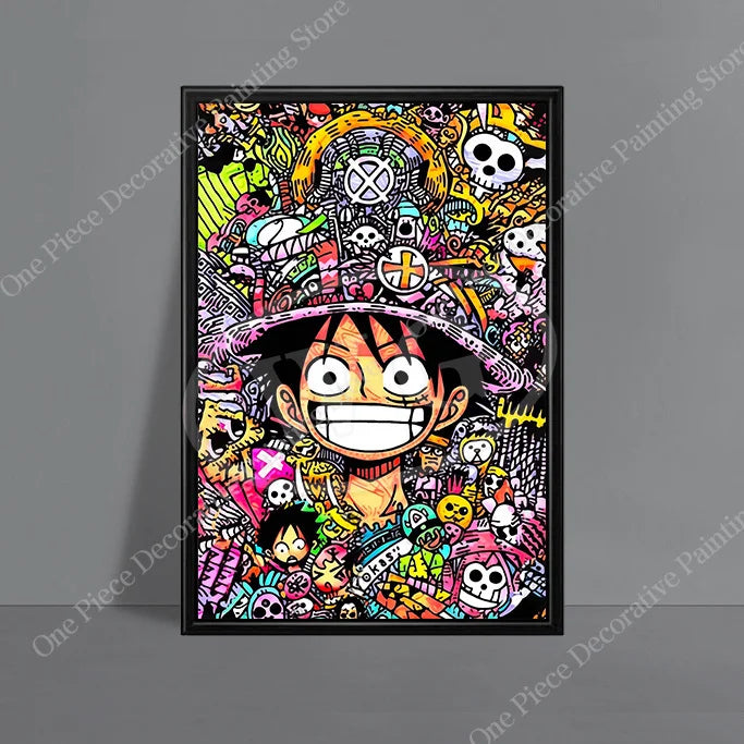 Monkey D. Luffy (ONE PIECE) HD Canvas Poster - The Captain's Spirit!