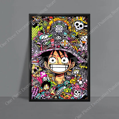 Monkey D. Luffy (ONE PIECE) HD Canvas Poster - The Captain's Spirit!