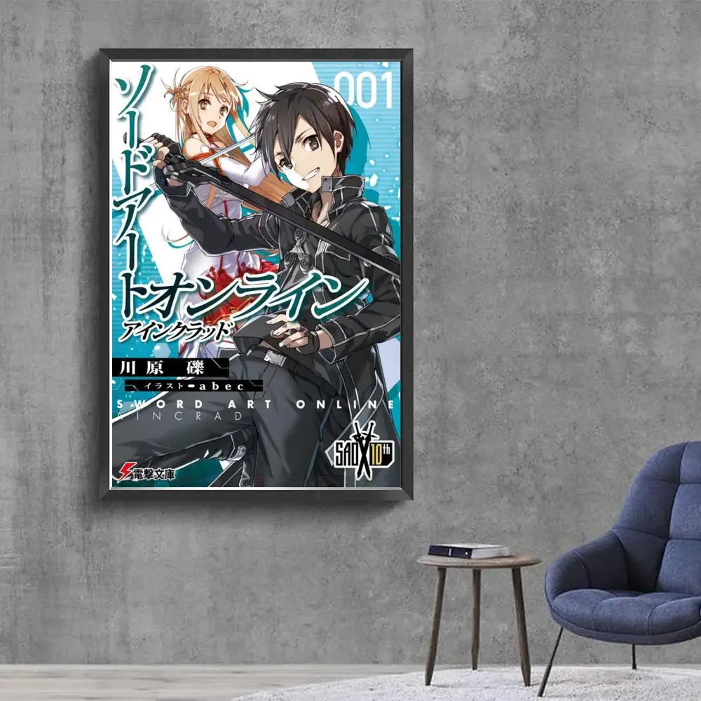 Sword Art Online (SAO) Classic Canvas Poster - Decorate Your Gamer Space!