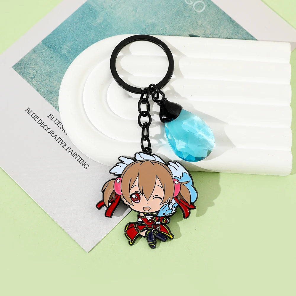 Sword Art Online (SAO) Metal Keychain - Kirito and Asuna