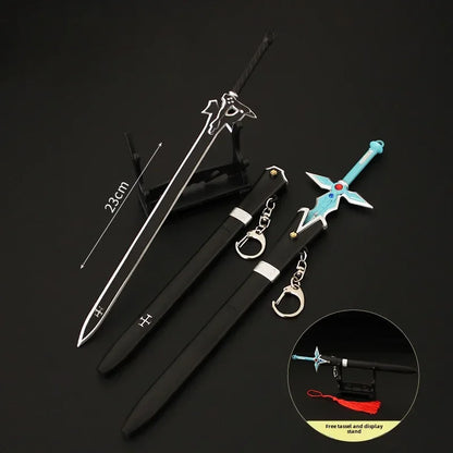 Metal Replica Figure of Kirito's Swords: Double Attack (SAO)